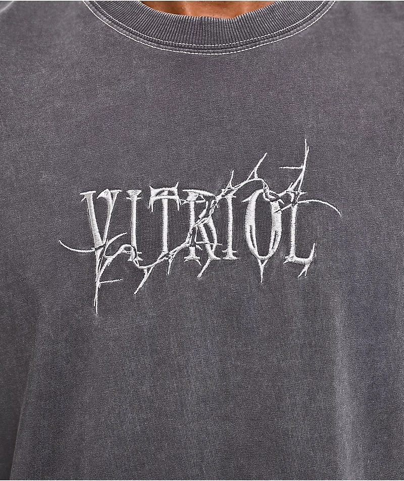 Vitriol Freak Boy Grey Wash T=Shirt