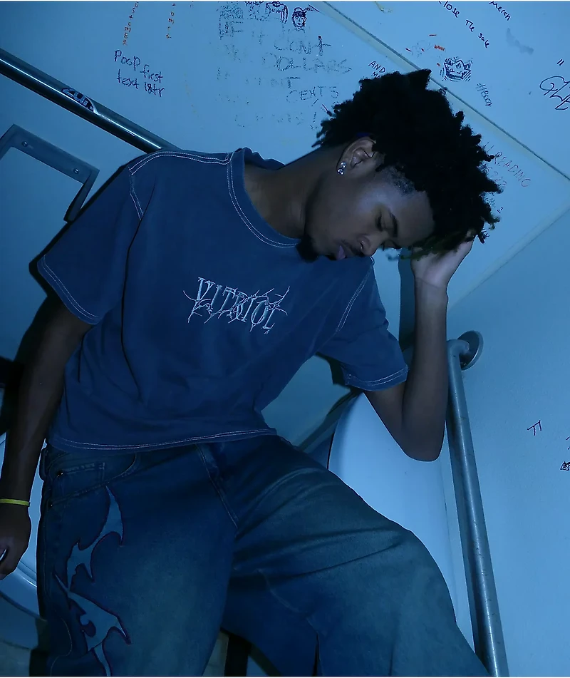 Vitriol Freak Boy Grey Wash T=Shirt