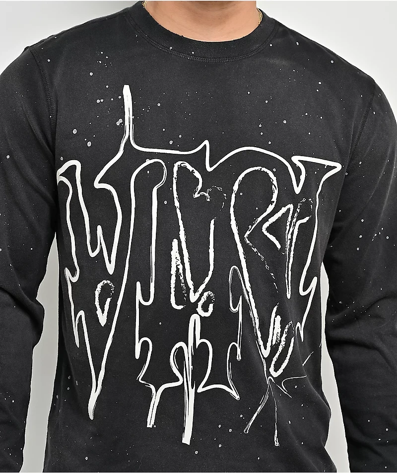 Vitriol From Ash Black Wash Long Sleeve T-Shirt