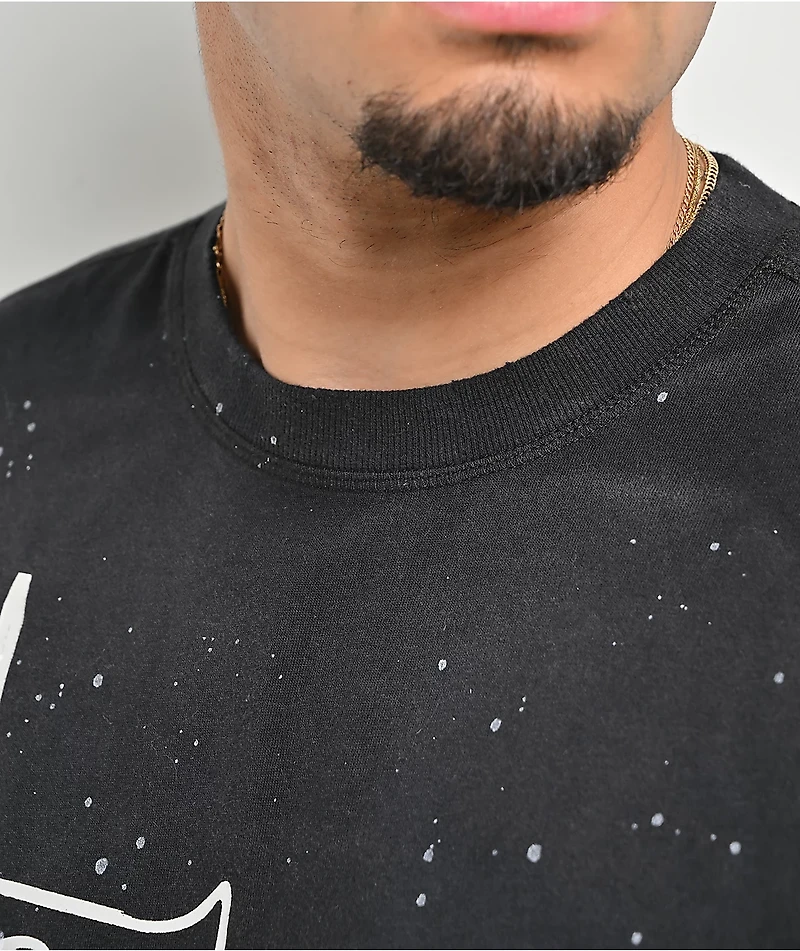 Vitriol From Ash Black Wash Long Sleeve T-Shirt