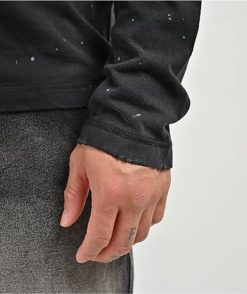 Vitriol From Ash Black Wash Long Sleeve T-Shirt