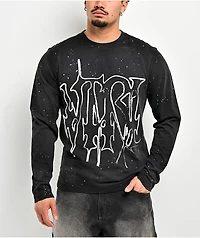 Vitriol From Ash Black Wash Long Sleeve T-Shirt