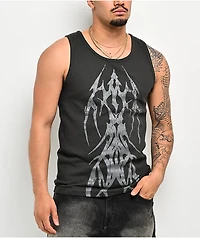 Vitriol Fruit Bat Black Ribbed Tank Top