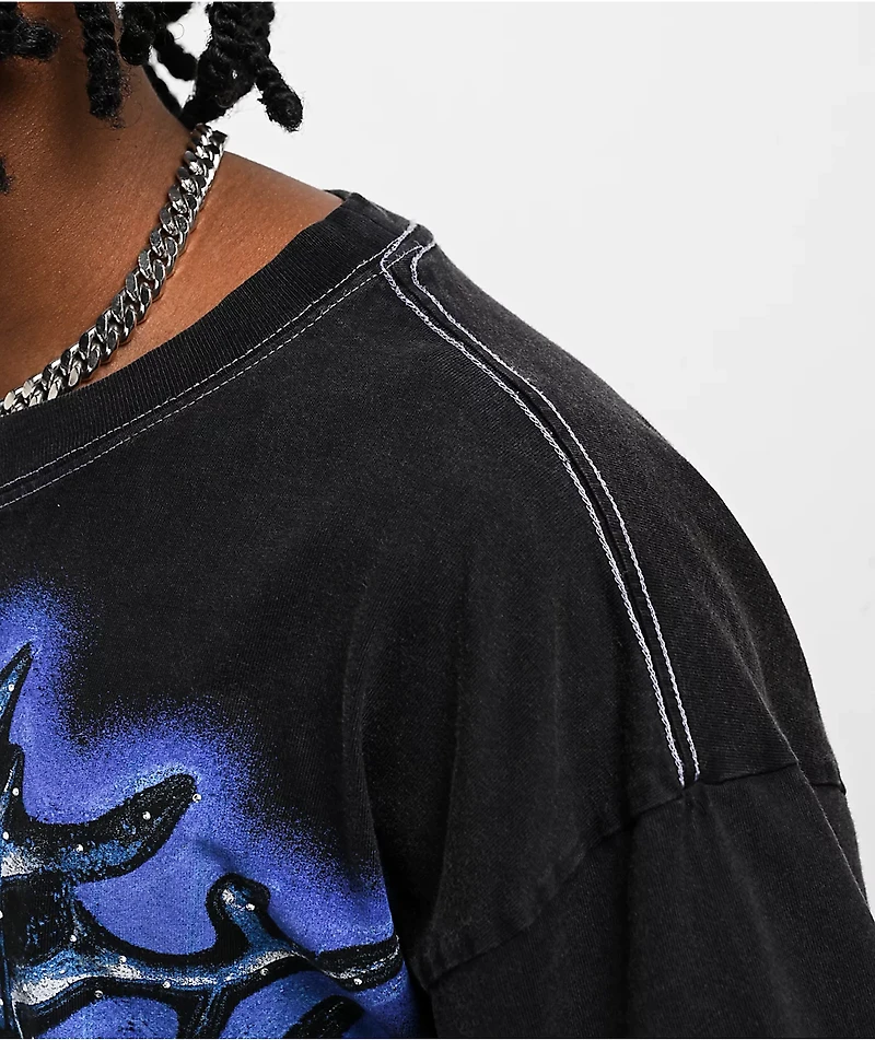 Vitriol Game Over Black Wash T-Shirt