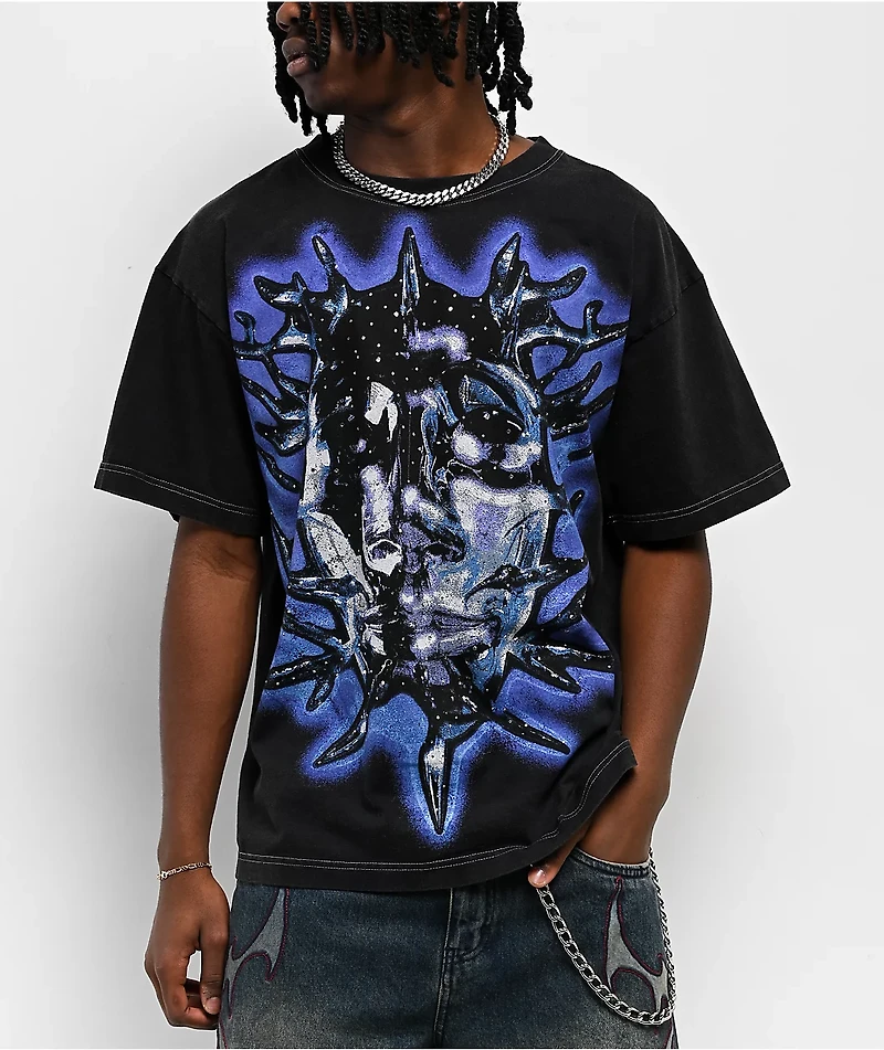 Vitriol Game Over Black Wash T-Shirt