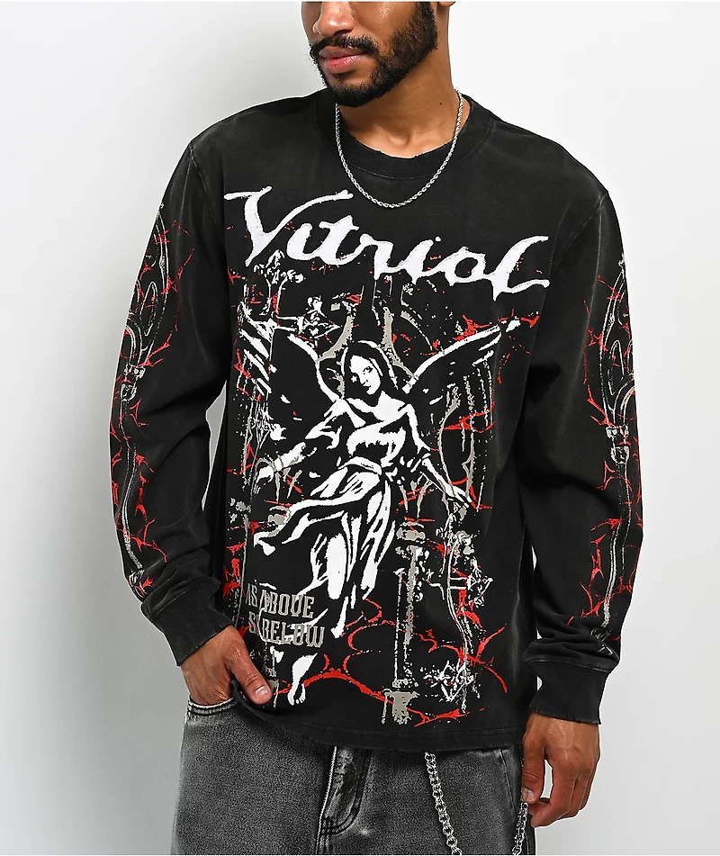 Vitriol Gazebo Black Wash 2fer Long Sleeve T-Shirt