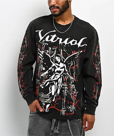 Vitriol Gazebo Black Wash 2fer Long Sleeve T-Shirt