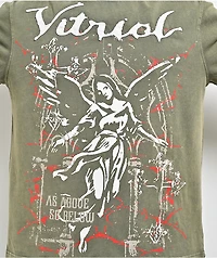 Vitriol Gazebo Green Wash Long Sleeve Boxy T-Shirt