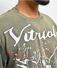 Vitriol Gazebo Green Wash Long Sleeve Boxy T-Shirt
