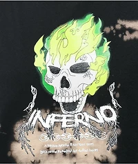 Vitriol Georgia Inferno Black Bleach Dye T-Shirt