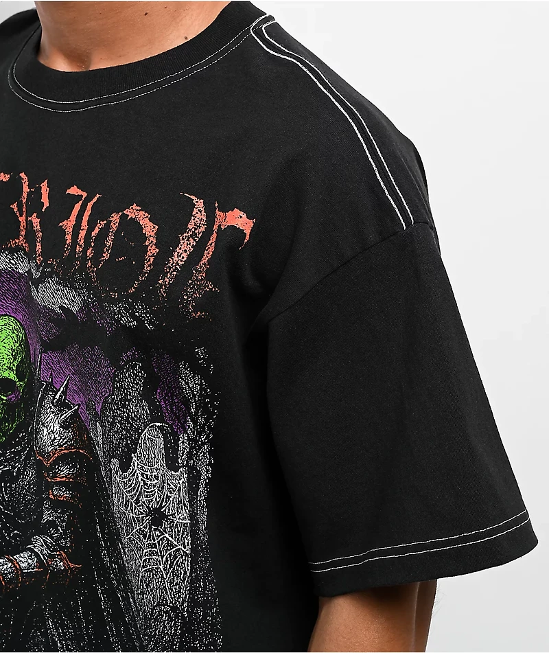 Vitriol Ghoulish Creatures Black Boxy T-Shirt