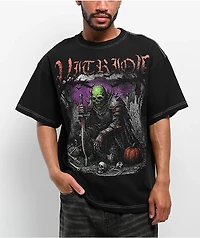 Vitriol Ghoulish Creatures Black Boxy T-Shirt