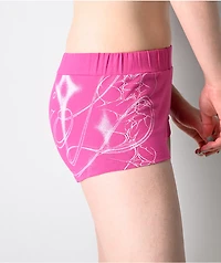 Vitriol Gigi Airbrush Pink Micro Shorts