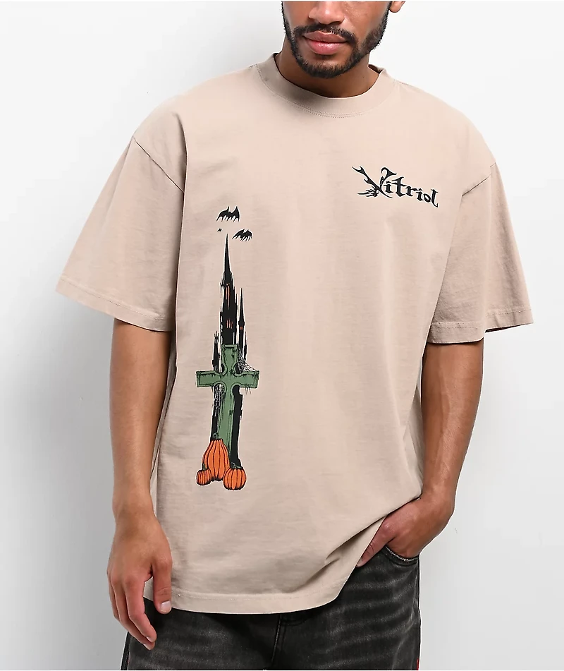 Vitriol Grave Digger Tan T-Shirt