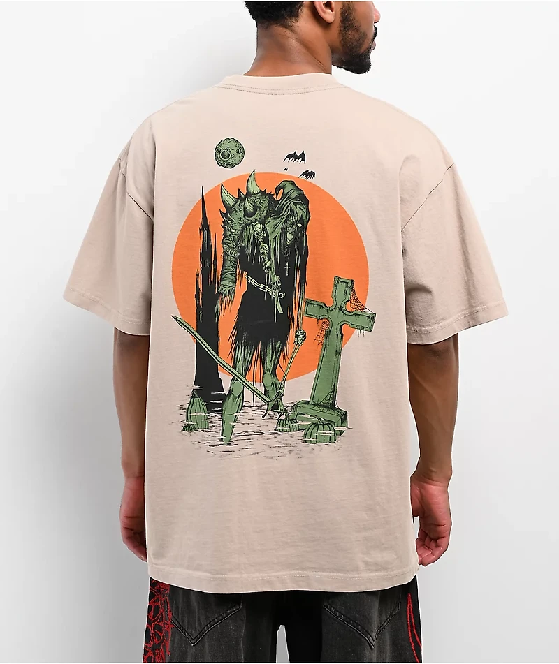 Vitriol Grave Digger Tan T-Shirt