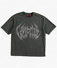 Vitriol Hacksaw Charcoal Wash Boxy T-Shirt