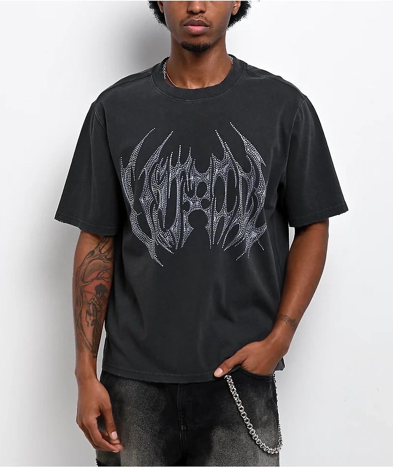 Vitriol Hacksaw Charcoal Wash Boxy T-Shirt