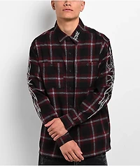 Vitriol Initial Black & Red Flannel Shirt