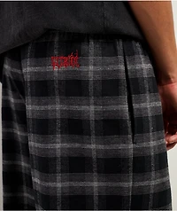 Vitriol Jagged Black Plaid Lounge Pants