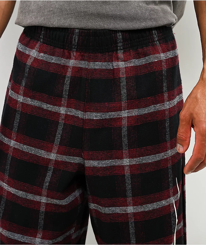 Vitriol Jagged Black Plaid Lounge Pants