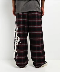 Vitriol Jagged Black Plaid Lounge Pants