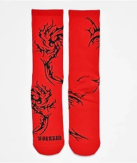Vitriol Jagged Red Crew Socks