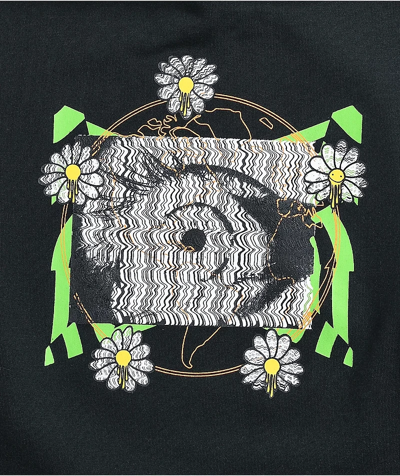 Vitriol Jamison Daisy Skull Black Hoodie