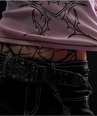 Vitriol Justina Black Wash Bootcut Jeans