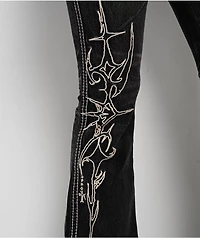 Vitriol Justina Grey Wash Straight Leg Jeans