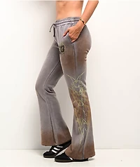 Vitriol Karli Flare Cyber Grey Sweatpants
