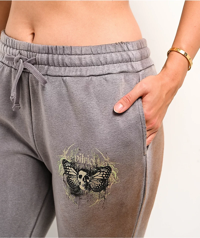 Vitriol Karli Flare Cyber Grey Sweatpants