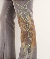 Vitriol Karli Flare Cyber Grey Sweatpants