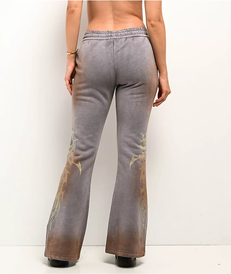 Vitriol Karli Flare Cyber Grey Sweatpants