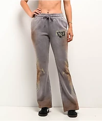 Vitriol Karli Flare Cyber Grey Sweatpants