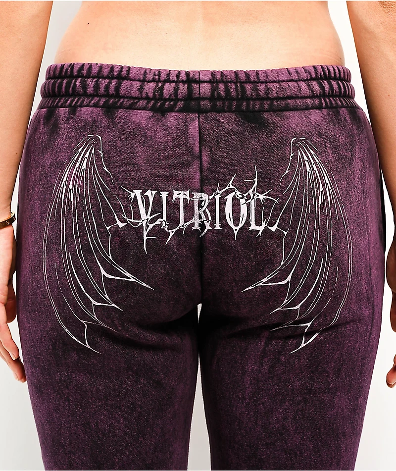 Vitriol Karli Shadow Purple Wash Sweatpants
