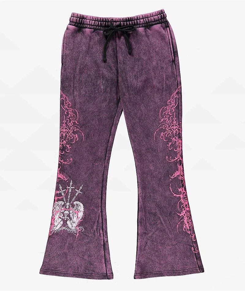 Vitriol Karli Shadow Purple Wash Sweatpants