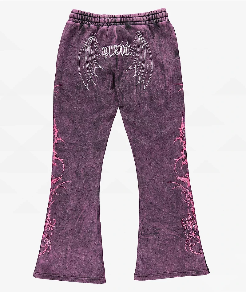 Vitriol Karli Shadow Purple Wash Sweatpants