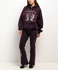 Vitriol Karli Shadow Purple Wash Sweatpants