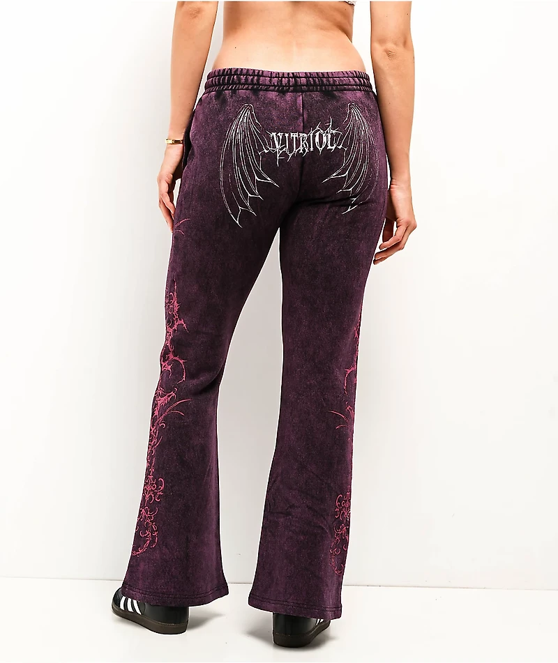 Vitriol Karli Shadow Purple Wash Sweatpants