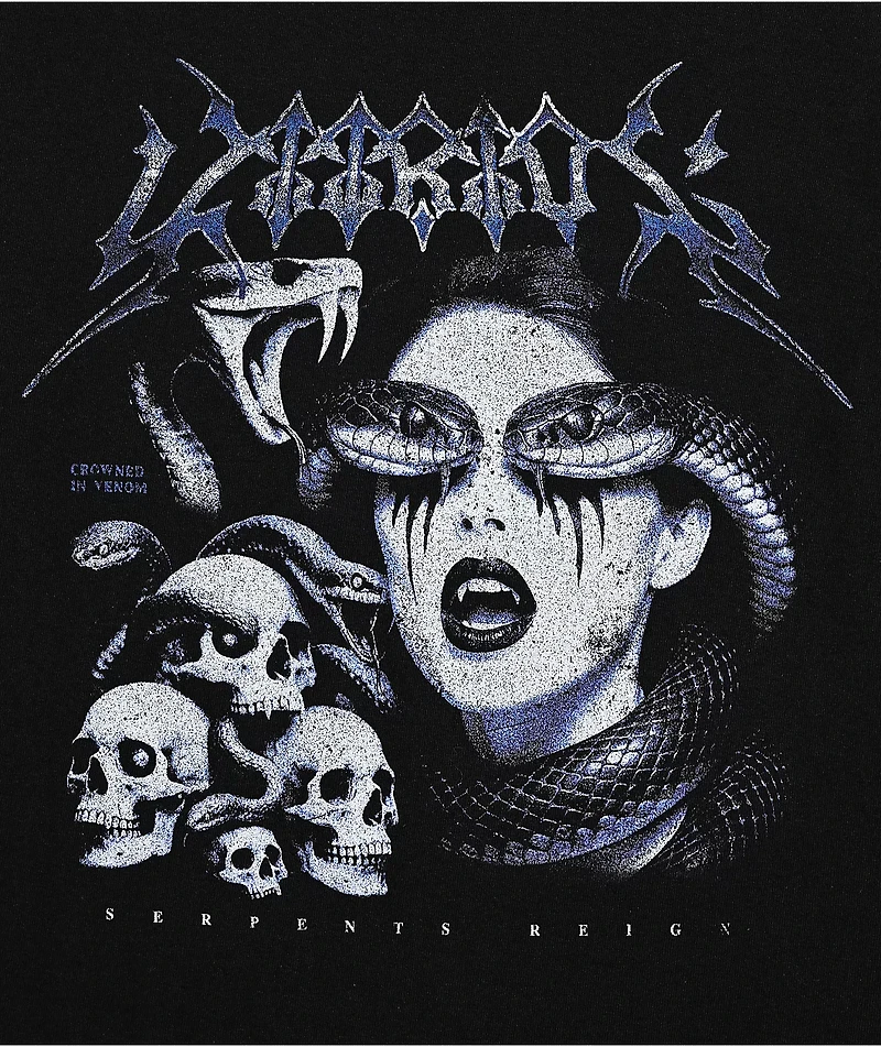 Vitriol Kids' Serpents Reign Black T-Shirt