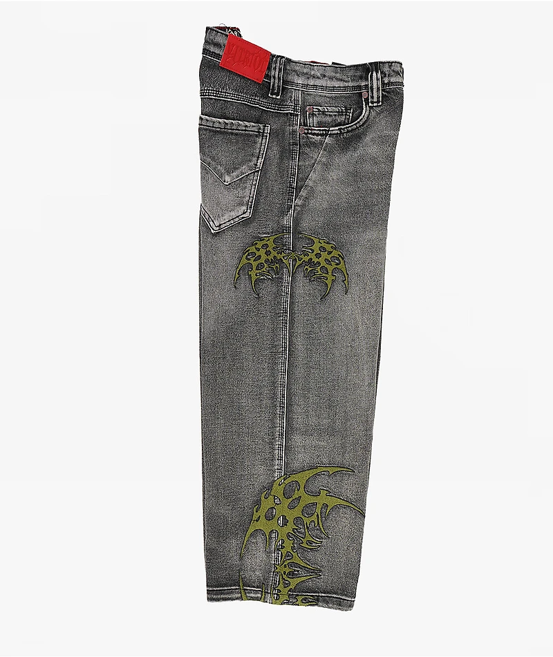 Vitriol Kids Void Infect Black Wash Ultra Wide Jeans