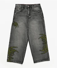 Vitriol Kids Void Infect Black Wash Ultra Wide Jeans