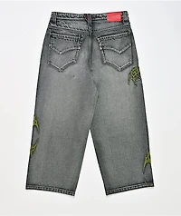 Vitriol Kids Void Infect Black Wash Ultra Wide Jeans