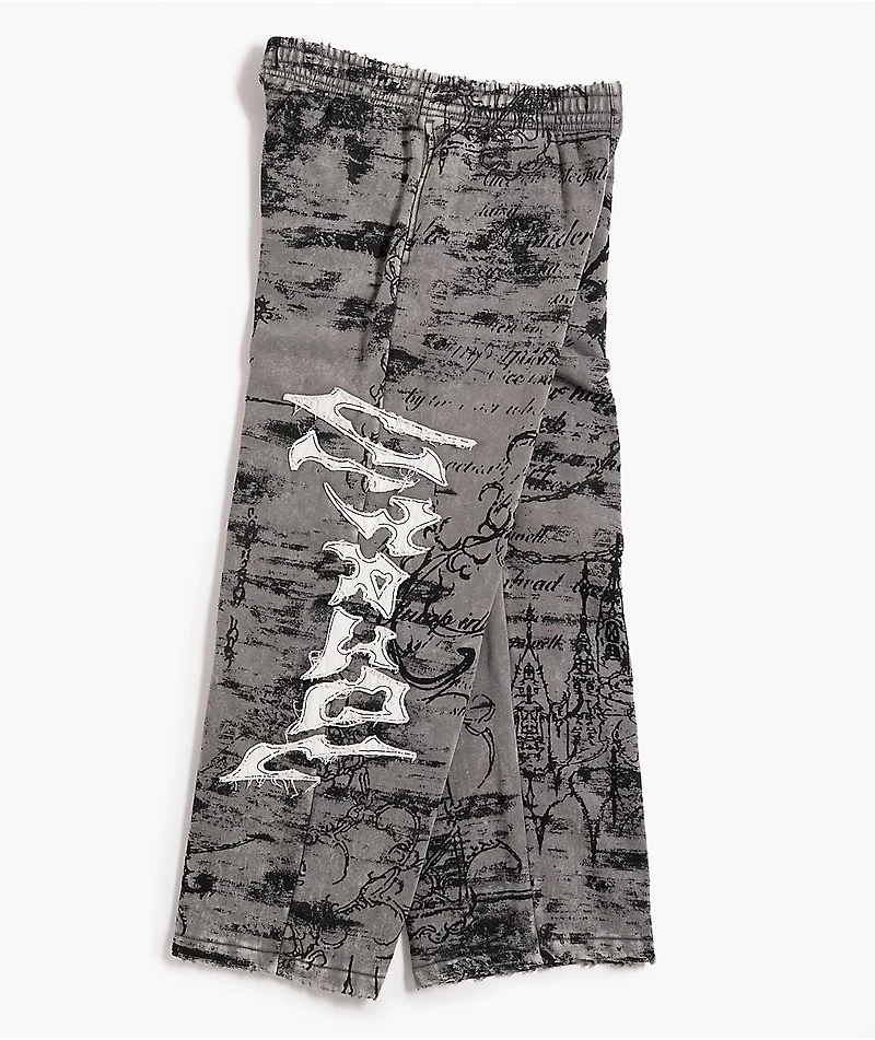 Vitriol Kids Void Scrolls Grey Sweatpants
