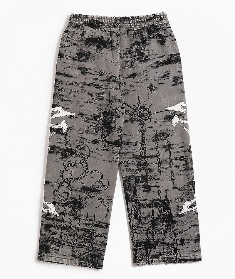 Vitriol Kids Void Scrolls Grey Sweatpants