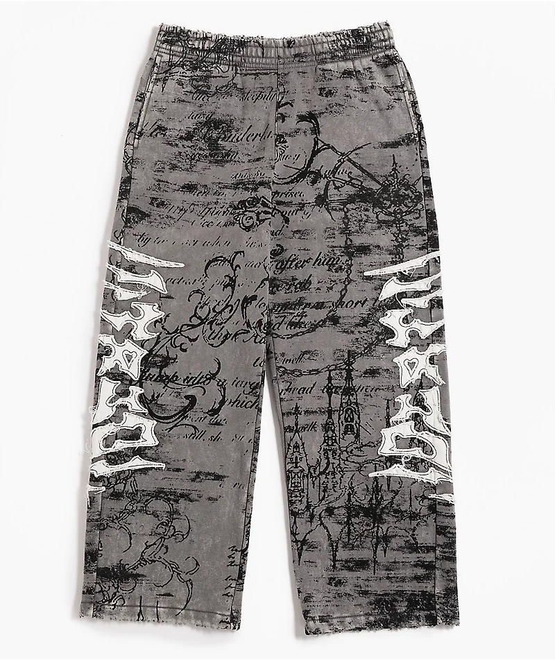 Vitriol Kids Void Scrolls Grey Sweatpants