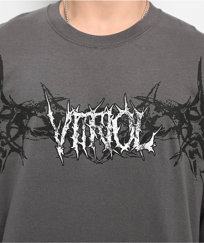 Vitriol Layered AF II Charcoal Long Sleeve T-Shirt