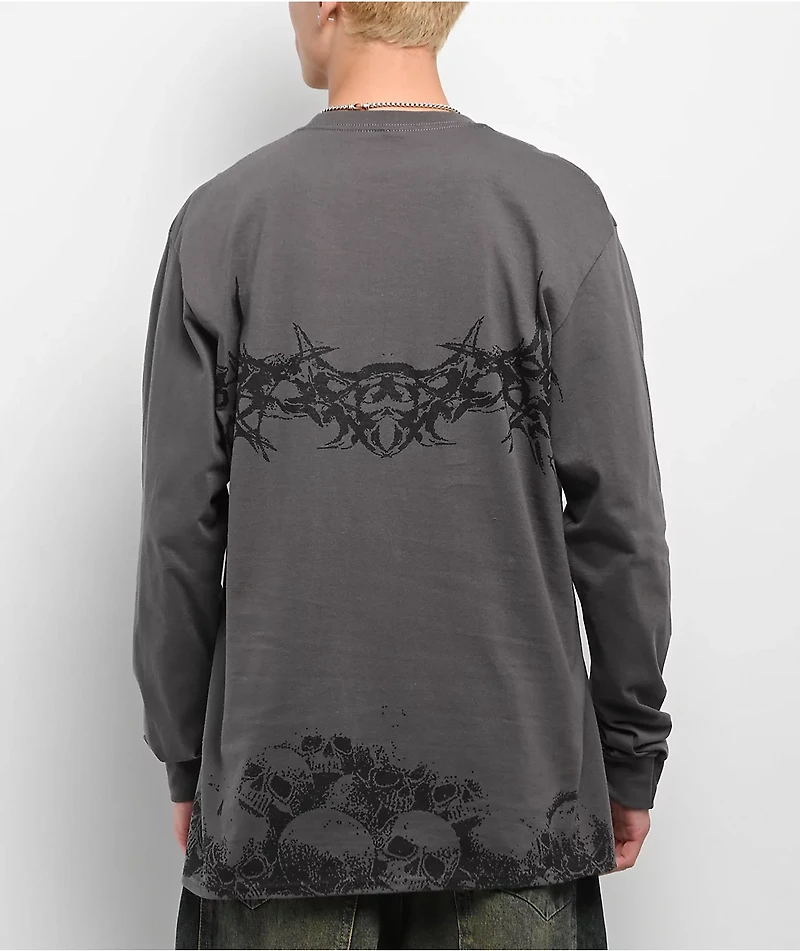 Vitriol Layered AF II Charcoal Long Sleeve T-Shirt