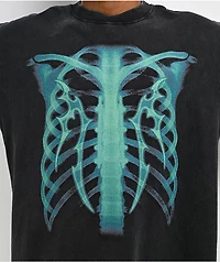Vitriol Lead Vest Black Wash Boxy T-Shirt