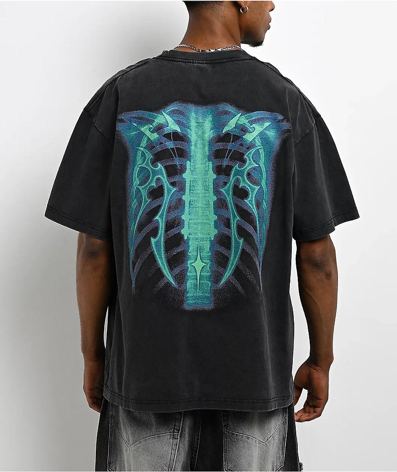 Vitriol Lead Vest Black Wash Boxy T-Shirt